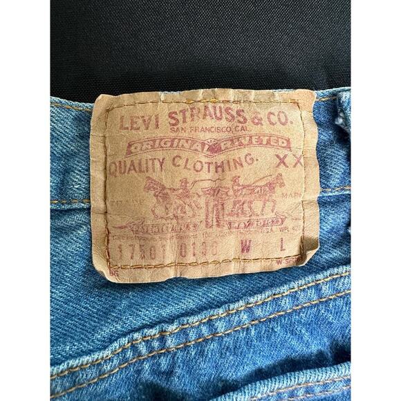 Vintage 80s Levi's 501 (17501-0138) Stonewash High Waisted Straight Leg Jeans 11 - Picture 11 of 16